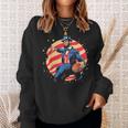 Abraham Lincoln Usa Fourth 4Th Of July Funny Basketball Sweatshirt Gifts for Her