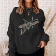 Air Force F22 Raptor Fighter Jet Military Pilot Sweatshirt Gifts for Her