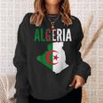 Algerian Algeria Country Map Flag Sweatshirt Gifts for Her