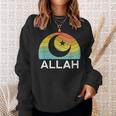 Allah Symbol Islam Muslim 5 Percent Star Nation Ramadan Gift Sweatshirt Gifts for Her