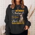 American Staffy Dear Mommy Thank You For Being My Mommy Sweatshirt Gifts for Her