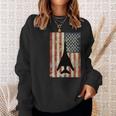 American Usa Flag B-1 Lancer Bomber Army Military Pilot Sweatshirt Gifts for Her