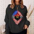 Angola Super Angola Flag Central Africa Angolan Roots Sweatshirt Gifts for Her