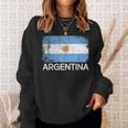 Argentinian Flag Vintage Made In Argentina Sweatshirt Gifts for Her