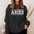 Aries Personal Name Funny Aries Sweatshirt Gifts for Her