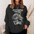 Autism Dad Father And Son Best Friends For Life Autism Sweatshirt Gifts for Her