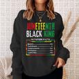 Awesome Junenth Black King Melanin Fathers Day Men Boys Sweatshirt Gifts for Her