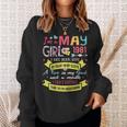 Awesome Since 1981 40Th Birthday Im A May Girl 1981 Sweatshirt Gifts for Her