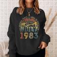 Awesome Since July 1983 Vintage Gifts Men 40Th Birthday 40Th Birthday Funny Gifts Sweatshirt Gifts for Her