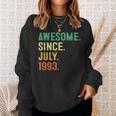 Awesome Since July 1993 30Th Birthday Gifts 30 Years Old Men 30Th Birthday Funny Gifts Sweatshirt Gifts for Her