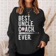 Baseball Best Uncle Coach Ever Proud Dad Daddy Fathers Sweatshirt Gifts for Her