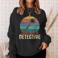 Basically A Detective - Retro Investigator Inspector Spying Sweatshirt Gifts for Her