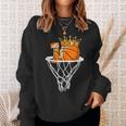 Basketball Happy 10Th Birthday Boy Bball 10 Years Old Basketball Funny Gifts Sweatshirt Gifts for Her