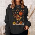 Basketball Player Turkey Day Thanksgiving Sport Sweatshirt Gifts for Her