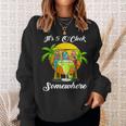 Beach Vacation Drinking It's 5 O'clock Somewhere Parrots Sweatshirt Gifts for Her