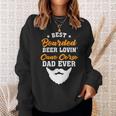 Beer Best Bearded Beer Lovin Pomeranian Dad Funny Dog Lover Sweatshirt Gifts for Her