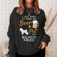 Beer Bichon Frise Dog Beer Lover Owner Christmas Birthday Gift Sweatshirt Gifts for Her