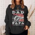Being Dad Is An Honor Being Papa Is Priceless Usa Flag Gift For Mens Sweatshirt Gifts for Her