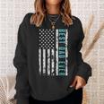 Best Dad Ever Us American Flag Air Fighter Jet Fathers Day Sweatshirt Gifts for Her