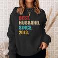 Best Husband Since 2013 For 10Th Wedding Anniversary Sweatshirt Gifts for Her