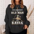 Best Kayak| Never Underestimate Old Man Sweatshirt Gifts for Her