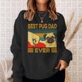Best Pug Dad Ever Retro Vintage Sweatshirt Gifts for Her