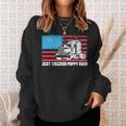 Best Trucker Poppy Ever American Flag Truck Driver Dad Pride Sweatshirt Gifts for Her