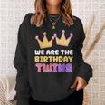 We Are The Birthday Twins Cute Celebrate Twin Sweatshirt Gifts for Her