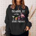 Blame It On The Drink Package Cruise Vacation Cruising Sweatshirt Gifts for Her