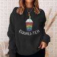 Boba Tea Lgbt Pride Cute Kawaii Equali-Tea Pride Month Funny Designs Funny Gifts Sweatshirt Gifts for Her