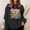 Bowling Party Rolling Into 50 Bowling Birthday Sweatshirt Gifts for Her