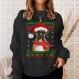 Boxer Dog Ugly Sweater Christmas Puppy Dog Lover Sweatshirt Gifts for Her