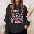 Brother Of The Birthday Cowgirl Rodeo Party Bday Girl Party Sweatshirt Gifts for Her