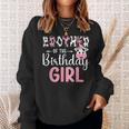 Brother Of The Birthday Girl Farm Cow 1 St Birthday Girl Sweatshirt Gifts for Her
