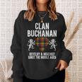 Buchanan Clan Scottish Name Coat Of Arms Tartan Family Sweatshirt Gifts for Her