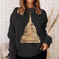 Buddha Borobudur Mindfulness Metta Lovingkindness Meditation Sweatshirt Gifts for Her