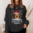 Cafeteria Squad Reindeer Santa Hat Christmas Family Sweatshirt Gifts for Her