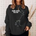 Camp Grand Canyon National Park Trail Map Camping Hiking Sweatshirt Gifts for Her
