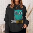 Carpe Seize One's Day Nope The Night Classical Latin Sweatshirt Gifts for Her