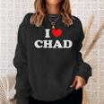 Chad I Heart Chad I Love Chad Sweatshirt Gifts for Her