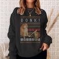 Cheems Bonk Ugly Christmas Sweater Doge Meme Sweatshirt Gifts for Her