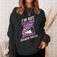 Cheerleading Cheer Coach Voice Cheering Squad Sweatshirt Gifts for Her