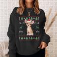 Chihuahua Ugly Christmas Sweater Santa Dog Lover Sweatshirt Gifts for Her