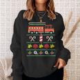 Christmas Firefighter Merry Christmas Fire Truck Costume Sweatshirt Gifts for Her