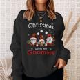 Christmas With My Gnomies Buffalo Red Plaid Gnome For Family Sweatshirt Gifts for Her
