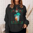 Christmas In July Summer Santa Ugly Xmas Sweater Tropical Sweatshirt Gifts for Her