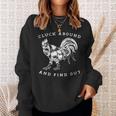 Cluck Around And Find Out Funny Gym And Fitness Workout Sweatshirt Gifts for Her