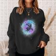 Colorful Space Astronaut Nebula Cloud Galaxy Space Funny Gifts Sweatshirt Gifts for Her