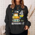 Construction Truck 4Th Birthday Boy 4 Yrs Old Digger Builder Sweatshirt Gifts for Her