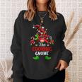 Cooking Gnome Christmas Buffalo Plaid Family Gnomes Matching Sweatshirt Gifts for Her
